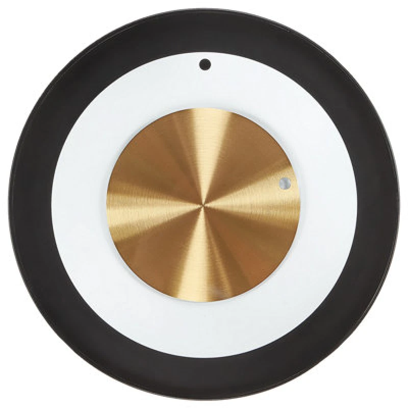 Image of Beliani Wall Clock Cluses 30 Cm Metal Black