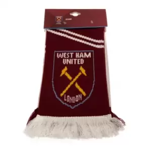 Image of West Ham United FC VT Scarf (One Size) (Claret/White)