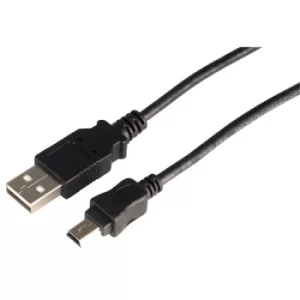 Image of TruConnect USB2 Cable A Male to Mini B Male 2m Black
