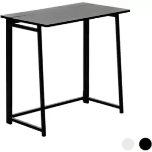 Image of Harbour Housewares - Deluxe Wooden Folding Desk - 80cm - Black