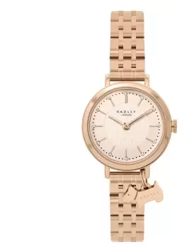 Image of Radley RY4622 Womens Pink Dial Rose Gold Stainless Watch