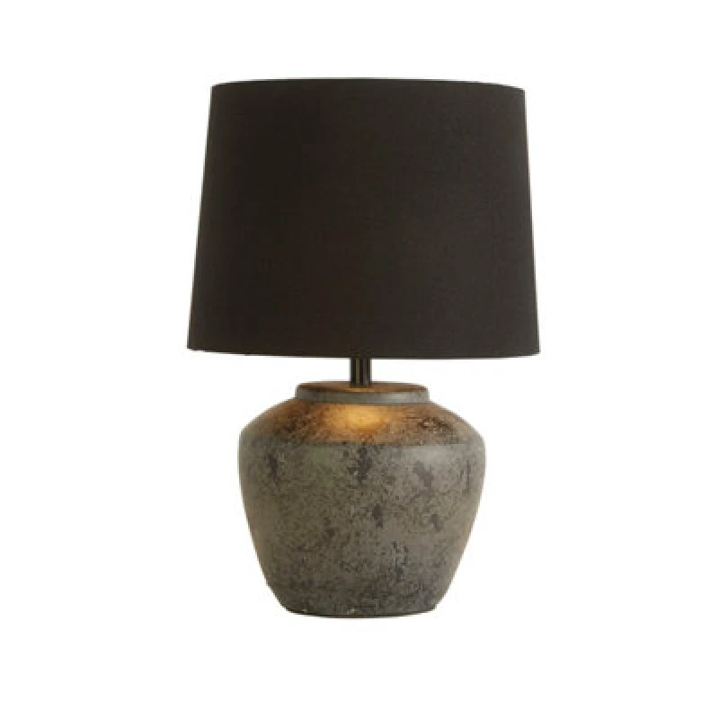 Image of Lighting Collection Black Ceramic Lamp, Black 701505