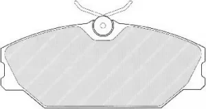 Image of Ferodo FDB1420 Brake Pad Set Front Axle Premier Car