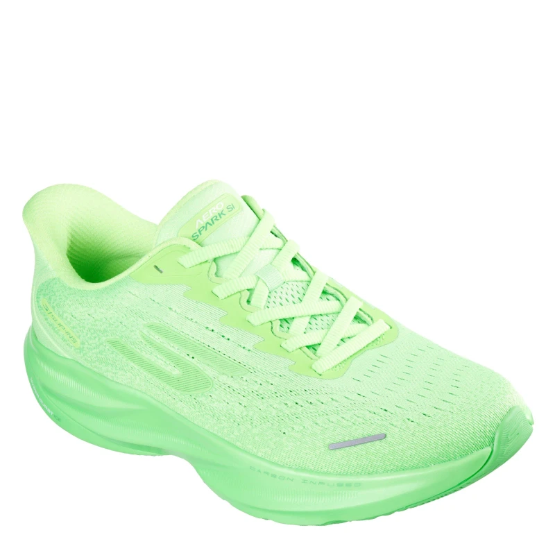 Image of Skechers AERO Spark Running Shoes Mens Lime/Multi male 7 (41)