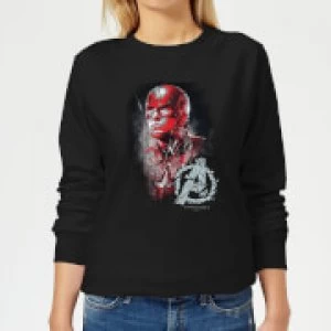 Image of Avengers Endgame Captain America Brushed Womens Sweatshirt - Black