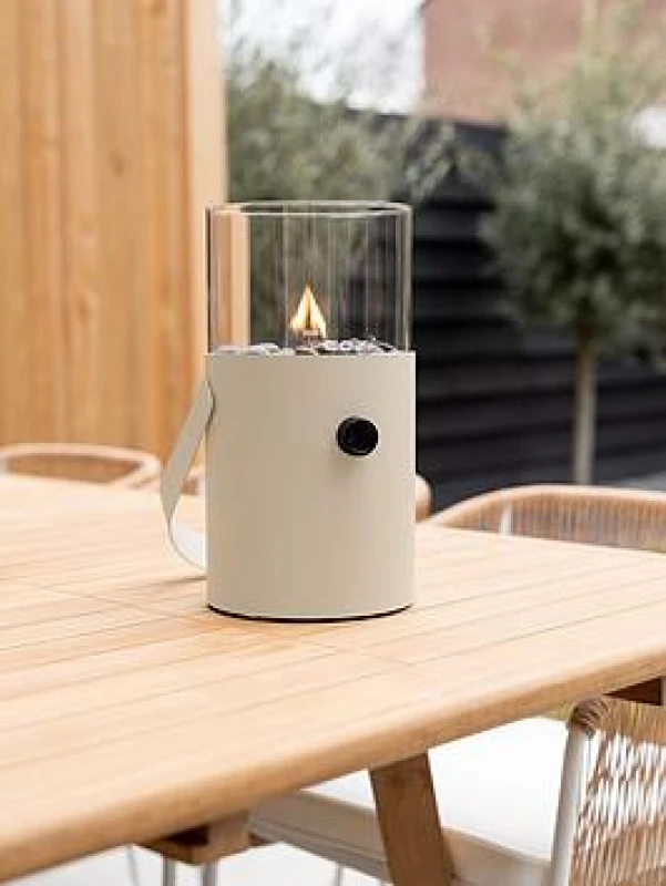 Image of Pacific Lifestyle Cosiscoop Sandy Beige Fire Lantern, Cream 18-505-SB