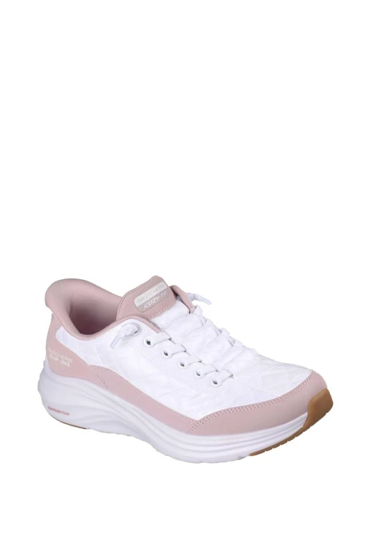 Image of Skechers Womens Contour Foam Cozy Fit Trainer in White Size: 4 White Female 4