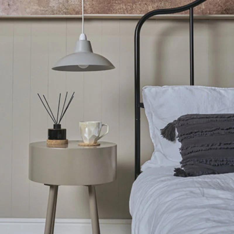 Image of ValueLights Grey Ceiling Pendant Shade Grey unisex