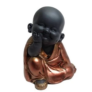 Image of HESTIA? Rose Gold Buddha Figurine - Kneeling