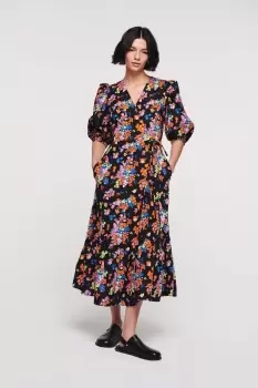 Image of Halcyon Wrap Dress, Floral Bright Clash / UK 12