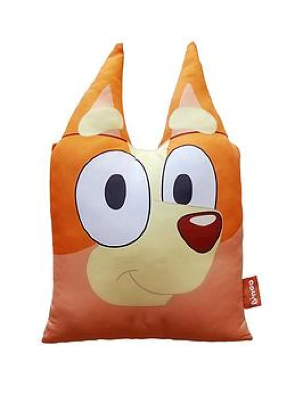 Image of Bluey Bingo Shaped Cushion - Orange Orange VM8ZE Unisex