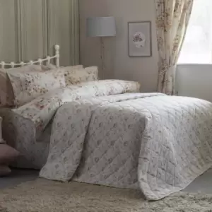 Image of Belledorm Cherry Blossom Bedspread (Single) (Ivory)