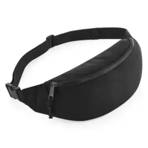Image of Bagbase Adults Unisex Recycled Waistpack (One Size) (Black)