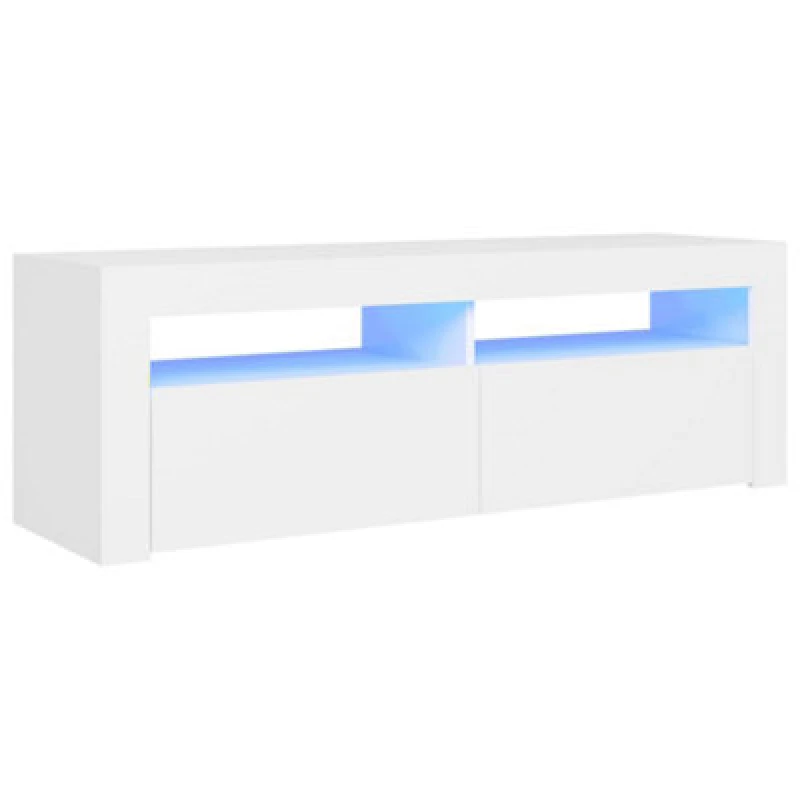 Image of VIDAXL TV Cabinet with LED Lights White 120x35x40cm Vidaxl 8720286217658
