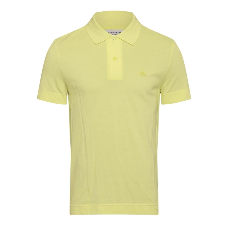 Image of Lacoste Slim-Fit Polo Shirt Yellow male XS