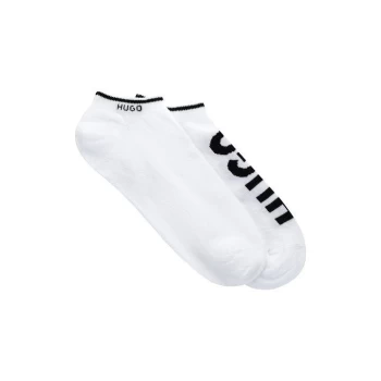 Image of Hugo 2 Pack Logo Ankle Socks - White