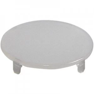 Image of Button cap round planar White Schlegel