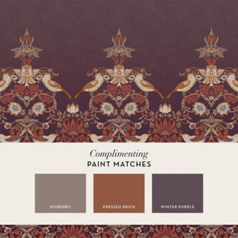 Image of William Morris Strawberry Thief Mural