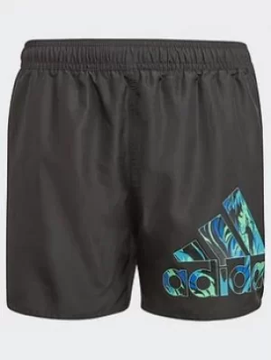 Image of Boys, adidas Bold Shorts, Black, Size 11-12 Years