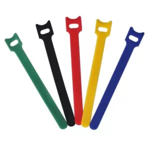 Image of Evo Labs 20 pack of 125 x 12mm Multicolour Retail Package Packaged Hook and loop fastener Cable Ties