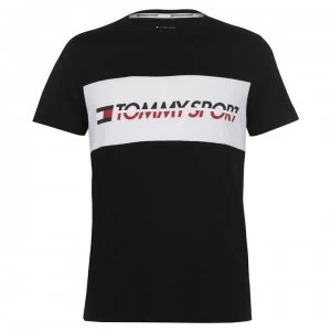 Image of Tommy Sport Basic Logo T Shirt - PVH Black