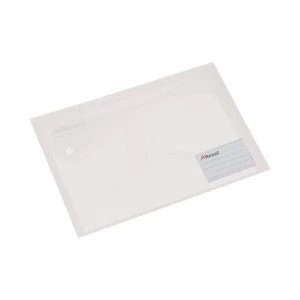 Image of Rexel A4 Active Xtra Popper Wallet White - 1 x Pack of 5 Wallets