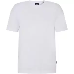 Image of Boss Boss Tiburt Jacquard T-Shirt - White