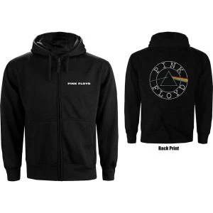 Image of Pink Floyd - Circle Logo Ladies Small Hoodie - Black