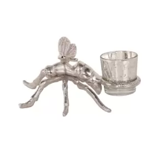 Image of Silver Dragonfly Tealight Holder