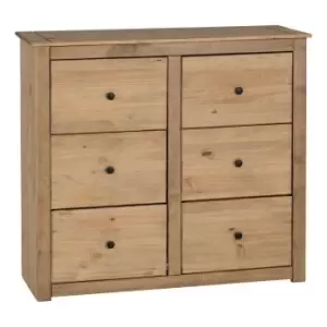 Image of Seconique Panama 6 Drawer Chest - Natural Wax