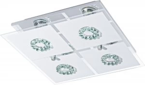 Image of Eglo Roncato Ceiling Crystal Light - Chrome