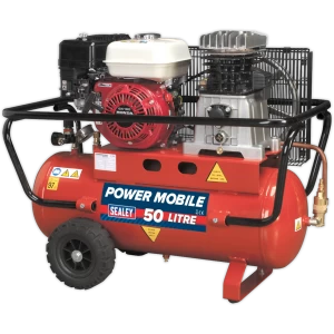 Image of Sealey SA5055 Belt Drive Petrol Air Compressor 50 Litre