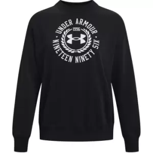 Image of Under Armour Rival Crest Crew Sweatshirt Womens - Black