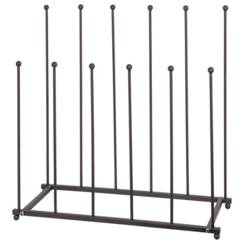 Image of Hammer and Tongs Steel Wellington Boot Rack - 6 Pair - Black unisex