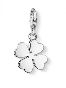 Image of Thomas Sabo Sterling Silver Charm Club Cloverleaf Charm, One Colour, Women