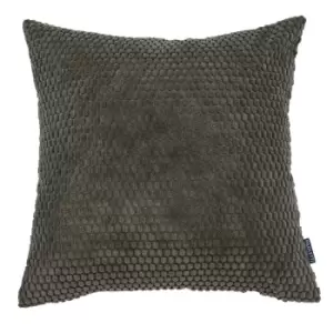 Image of Riva Home Milan Geometric 3D Effect Cushion Cover (45 x 45cm) (Mink)