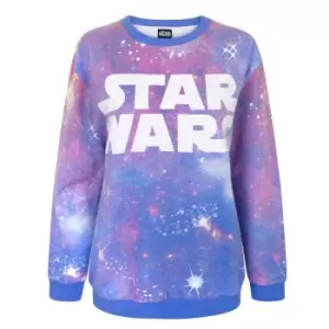 Image of Star Wars Womens/Ladies Cosmic Sublimation Sweatshirt (XL) (Multicoloured)
