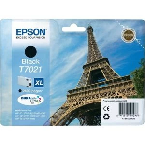 Image of Epson Eiffel Tower T7021 Black Ink Cartridge
