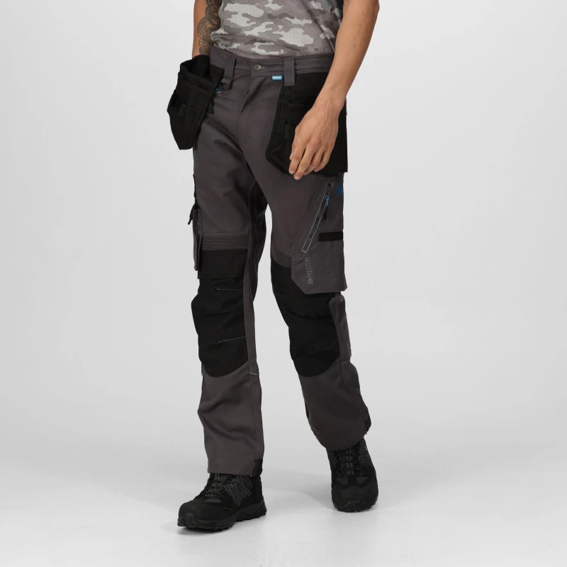 Image of Regatta Mens Execute Holster Work Trousers Iron male 32 R