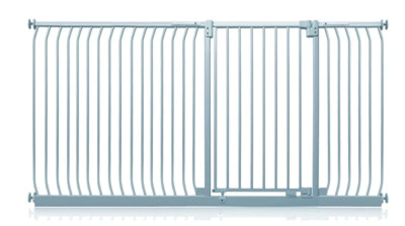 Image of Safetots Extra Tall Elite Safety Gate, 216Cm - 225Cm, Matt Grey, Extra Tall 96.8Cm In Height, Pressure Fit Stair Gate