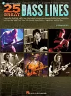 Image of 25 great bass lines transcriptions lessons bios photos
