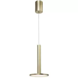 Image of Hialeah Integrated LED Pendant Ceiling Light Satin Gold Aluminium LED 11W 414Lm 3000K - Merano