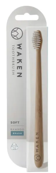 Image of Waken Bamboo White Toothbrush