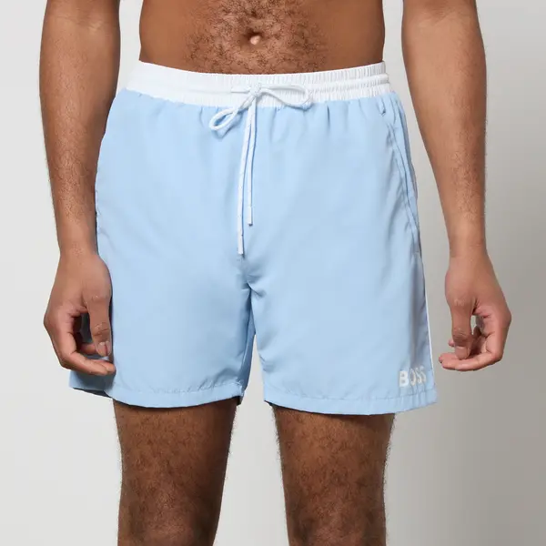 Image of BOSS Swimwear Starfish Shell Swim Shorts - M Blue Swimwear and Beachwear male 50515191-451 M