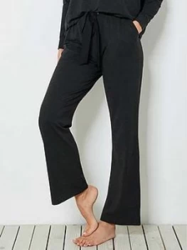Image of Mint Velvet Mint Velvet Dark Grey Jersey Wide Trousers