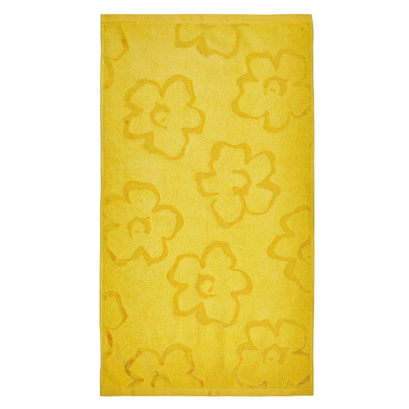 Image of Ted Baker 'Magnolia' Cotton Towels in Gold Size: Bath Sheet Gold Bath Sheet Unisex 5016709679909