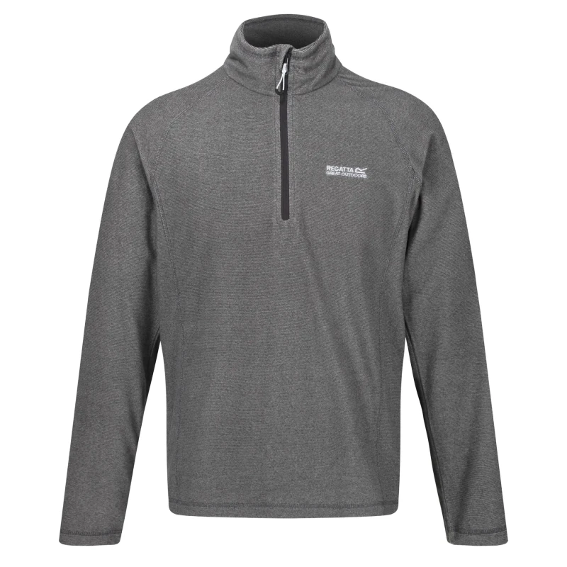 Image of Regatta Mens Montes Half Zip Lightweight Walking Microfleece Jacket M - Chest UK 39-40' (99-101.5cm) Light Steel RMA212-82F-M