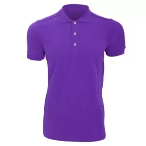 Image of Russell Mens Stretch Short Sleeve Polo Shirt (3XL) (Ultra Purple)