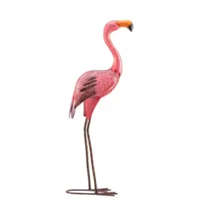 Image of Garden Gear Metal Flamingo Garden Ornament