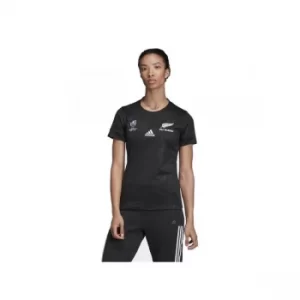 Image of Adidas All Blacks Rugby World Cup Jersey Womens S